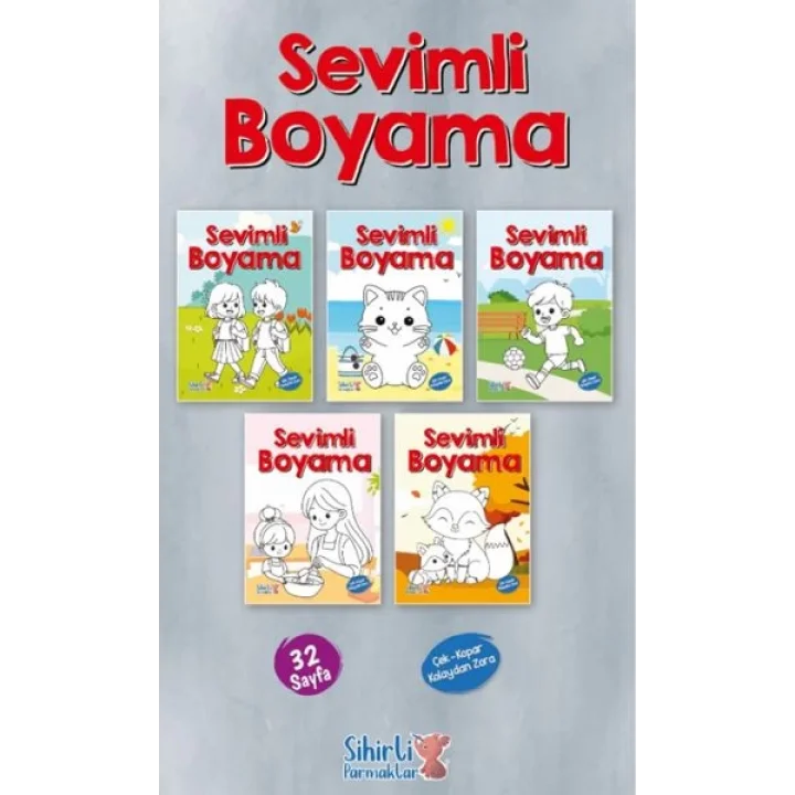 Sevimli Boyama 5 Çeşit 25’li Paket