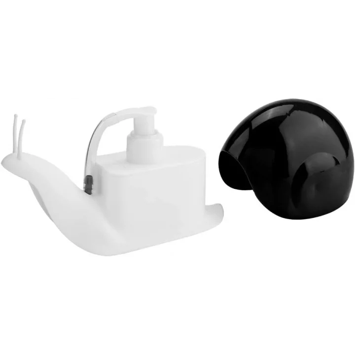 Sevimli Salyangoz Şeklinde Sıvı Sabunluk, Plastik, Çok Renkli, 11 cm Yükseklik, 16 cm Uzunluk