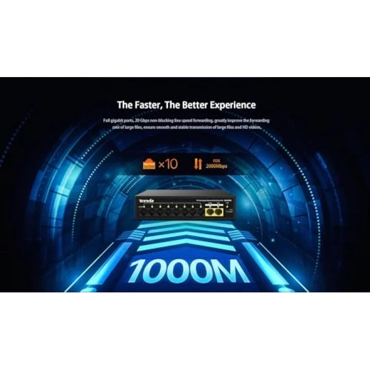 SG110PC 10 Portlu Gigabit Lite PoE Anahtarı, 8 Portlu PoE (Siyah)