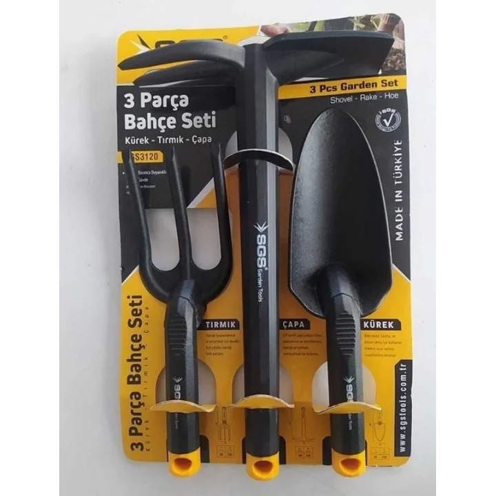 Mey İthalat® SGS 3120 Plastik Bahçe Seti 3 Parça