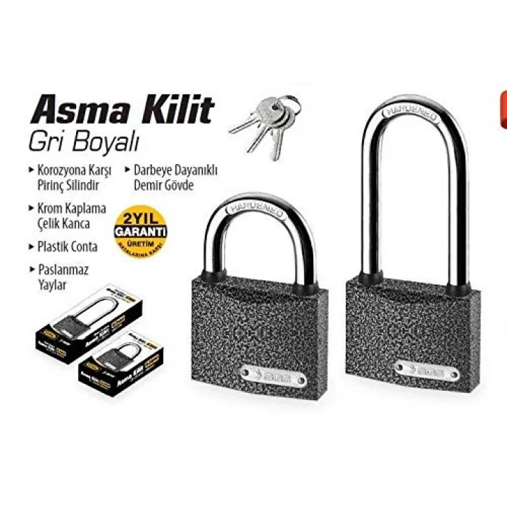 SGS1321 Asma Ki̇li̇t Gri̇ Boyali 25mm