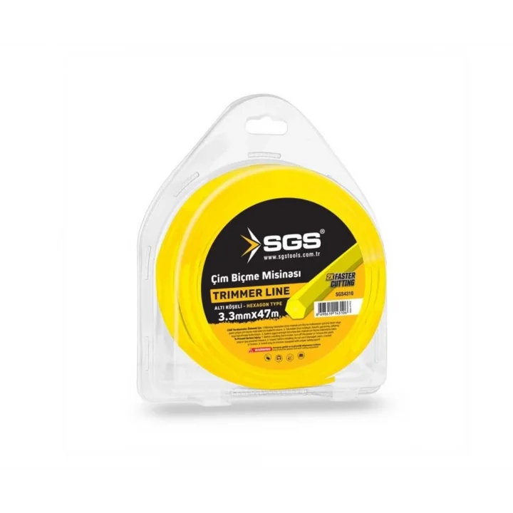 Sgs4310 Tırpan Misinası 3.3 Mm 47mt Altıgen Sarı