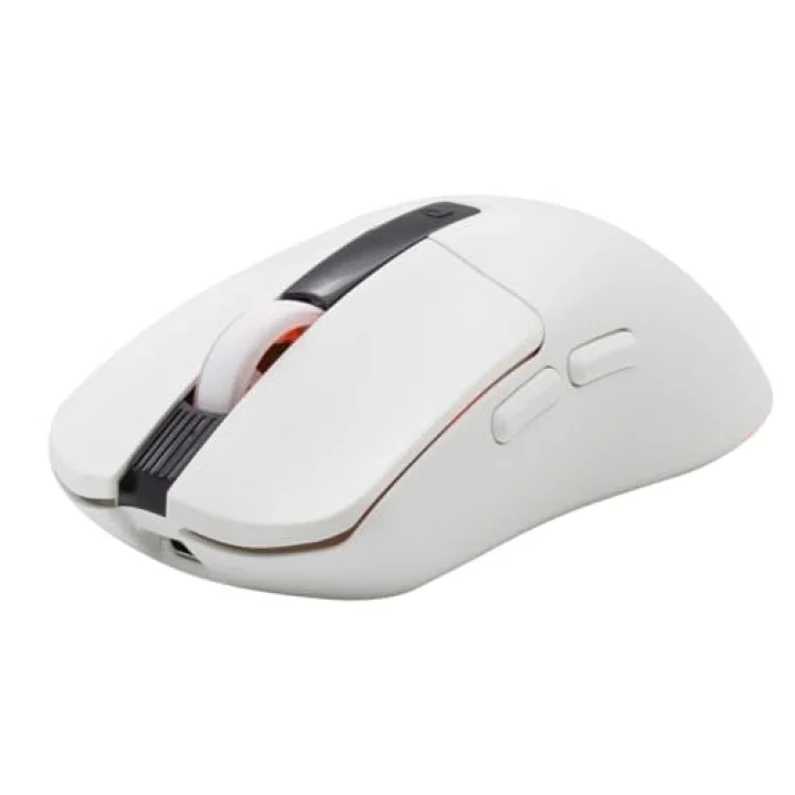 Sharper RGB Işıklı Kablosuz Gaming Oyucu Mouse 12000 DPI, Ultra Hafif, Bluetooth + 2.4G Kablosuz + Kablolu, Huano Silent Switch Tıklama, PAW3311 Sensör, 400mAh Batarya, Beyaz Gamer Faresi