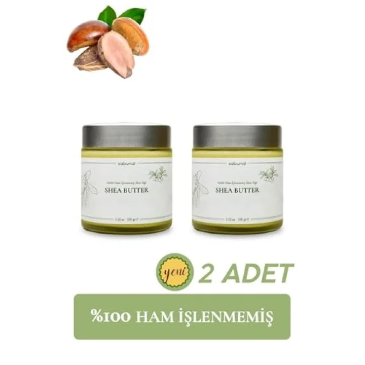 Shea Yağı Soğuk Sıkım Ham Işlenmemiş 1. Sınıf Kalite%100 Raw Virgin Shea Butter 100 gr 2 ADET