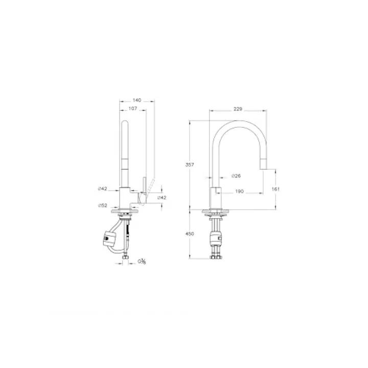 Shift Pull-Out Eviye Bataryası, Krom