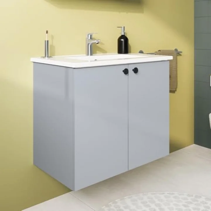 Shift T20 81001 Kapaklı Lavabo Dolabı, Kül Gri, 80 cm