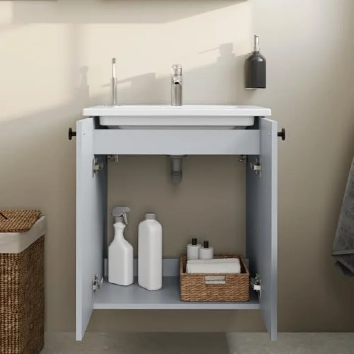 Shift T20 81003 Kapaklı Lavabo Dolabı, Kül Gri, 60 cm