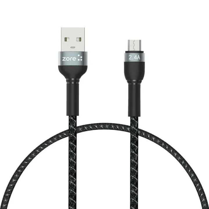 Shira Serisi Micro Usb Kablo 30 cm Siyah
