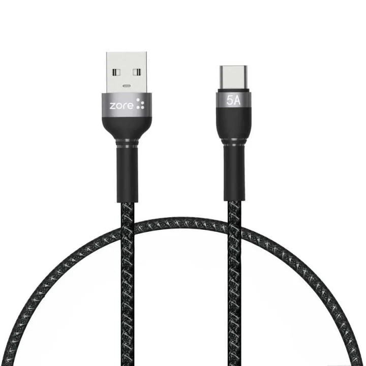 Shira Serisi Type-c Usb Kablo 30 cm Siyah