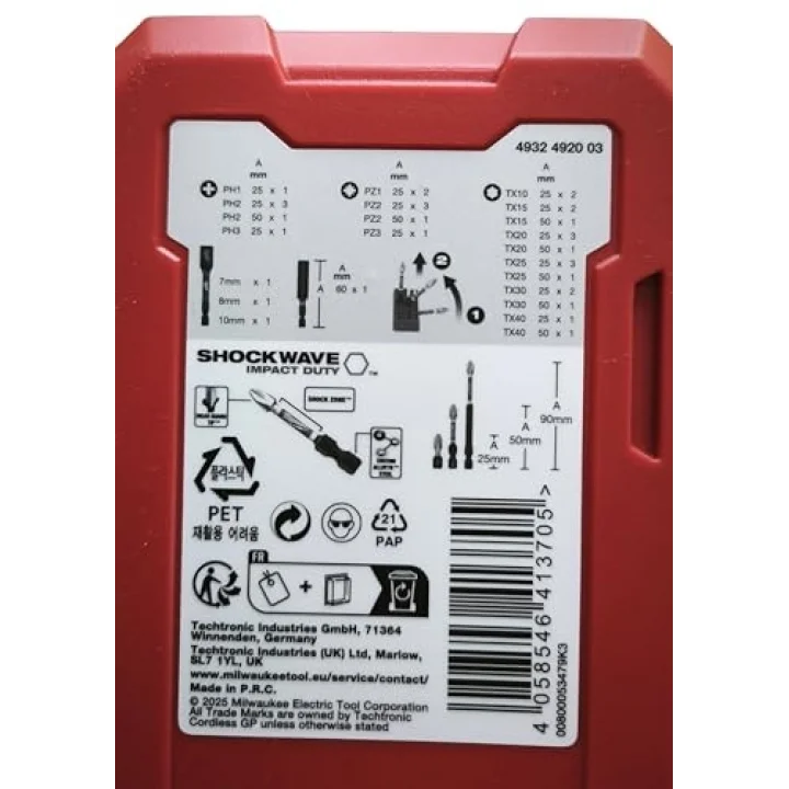 Shockwave Impact Duty uç seti (35 adet)