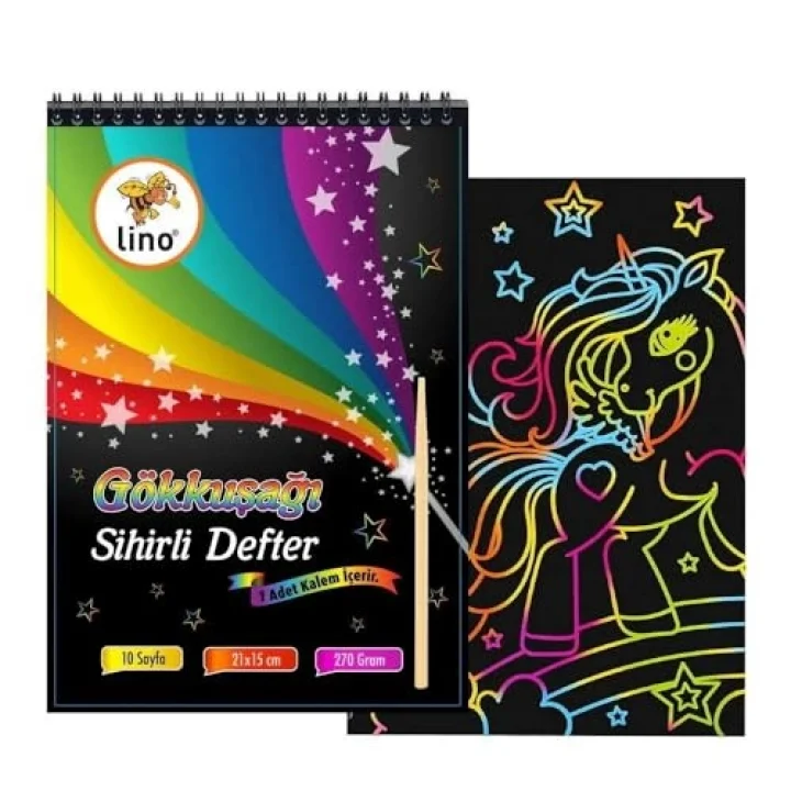 Sihirli Defter A5 10 Yp. (Gökkuşaği Kazima)