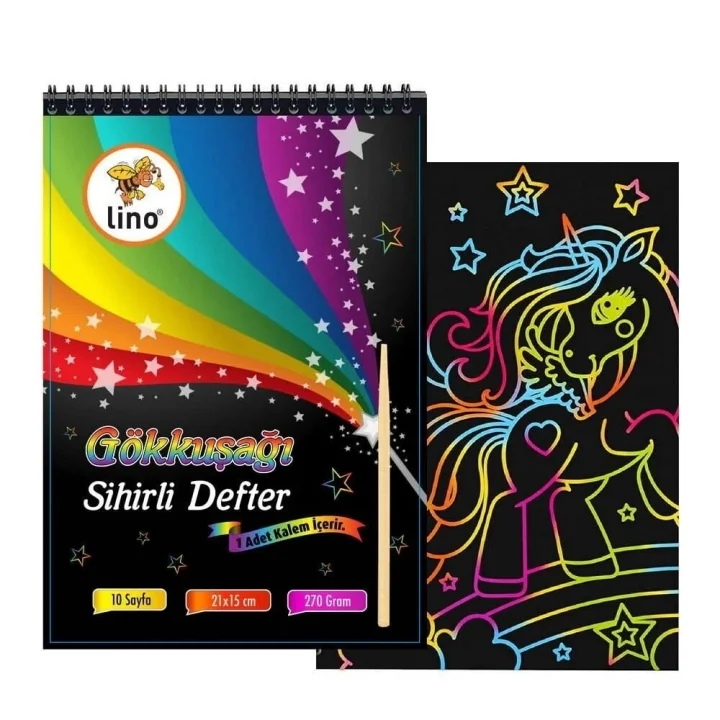 Sihirli Defter A5 10 Yp. (Gökkuşaği Kazima)
