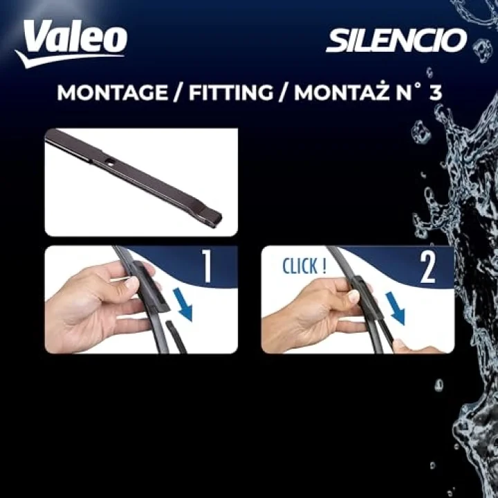 Silencio Flat Blade Set Silecek Seti Alfa Romeo Guiletta (2010-2020), BYD Seal U EV (2024 ve sonrası), Peugeot 308 (2017-2021) (600+450 MM) 574641