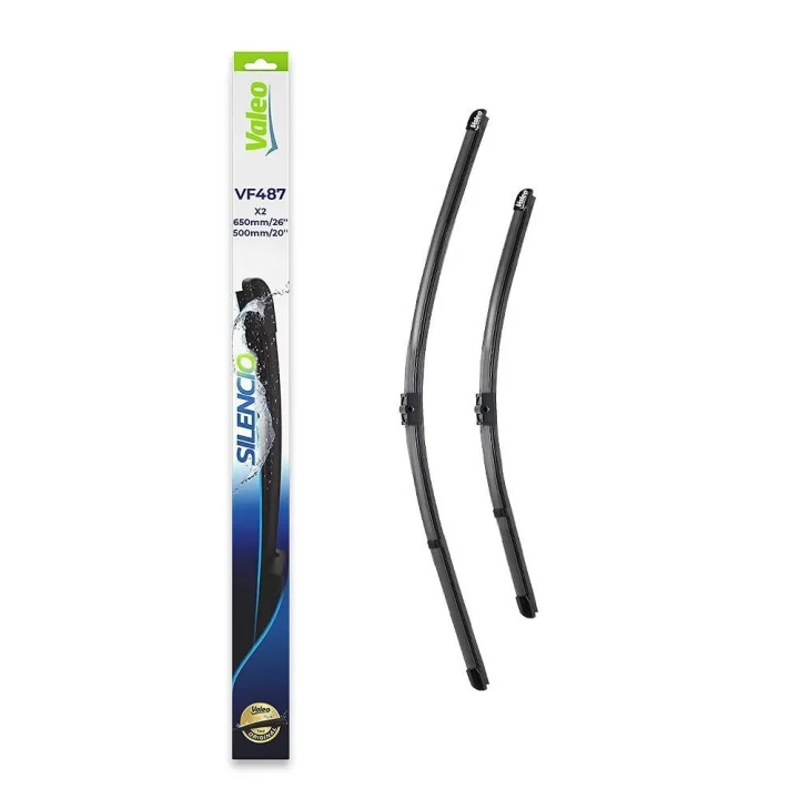 Silencio Flat Blade Set Silecek Seti Bmw X3 F25 (2014-2017), X4 (2014-2018), Volvo S40 II (2004-2010) (650+500 MM) 574687
