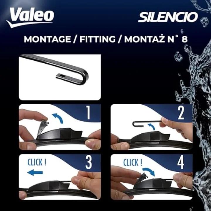 Silencio Flat Blade Set Silecek Seti Land Rover Discovery III (2004-2009), Renault Kangoo Express (2019 ve sonrası) (550+550 MM) 574466