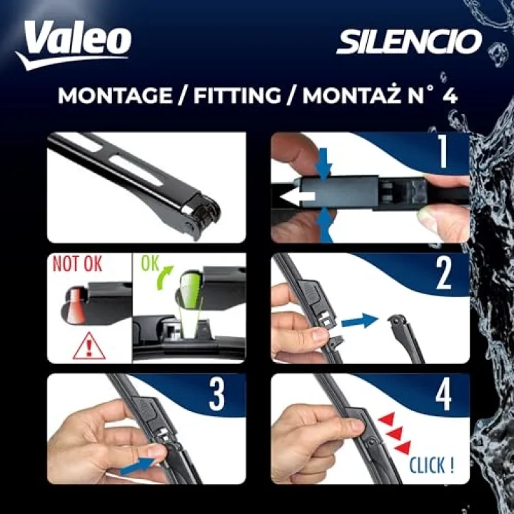 Silencio Flat Blade Set Silecek Seti Mercedes SLC (2016 ve sonrası), SLK (2004-2011) (550+550 MM) 574340