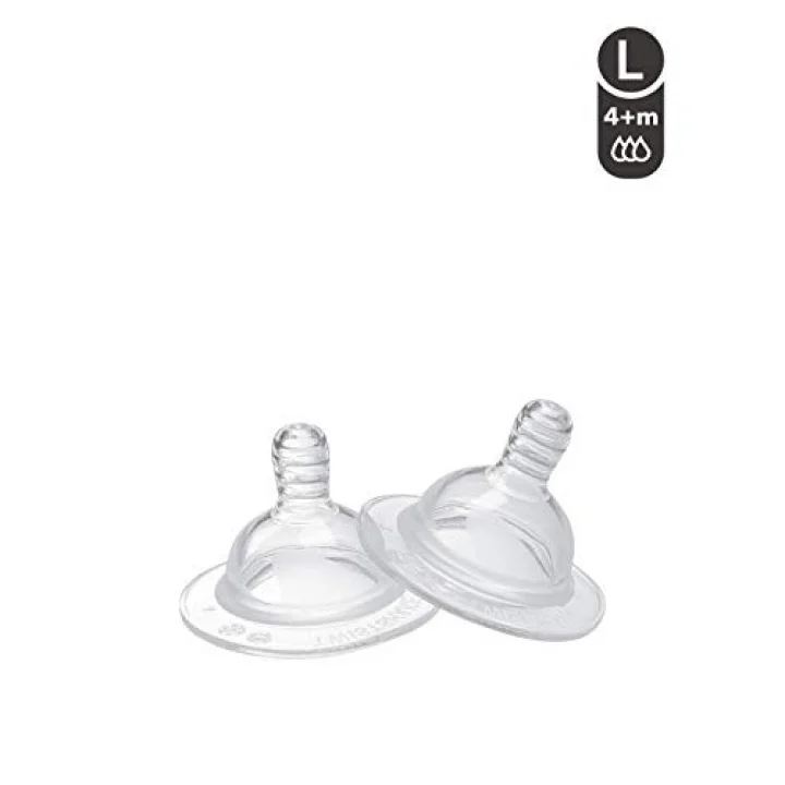 Silikon Anti-Kolik 2li Biberon Emziği Large 4+ Ay
