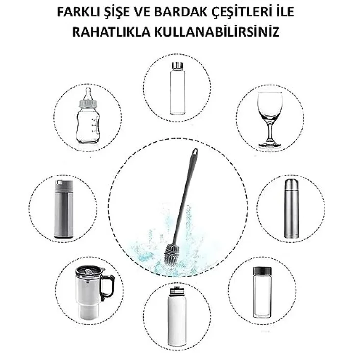 Silikon Biberon Temizleme Fırçası, Biberon Süt Şişe Temizleme Fırçası