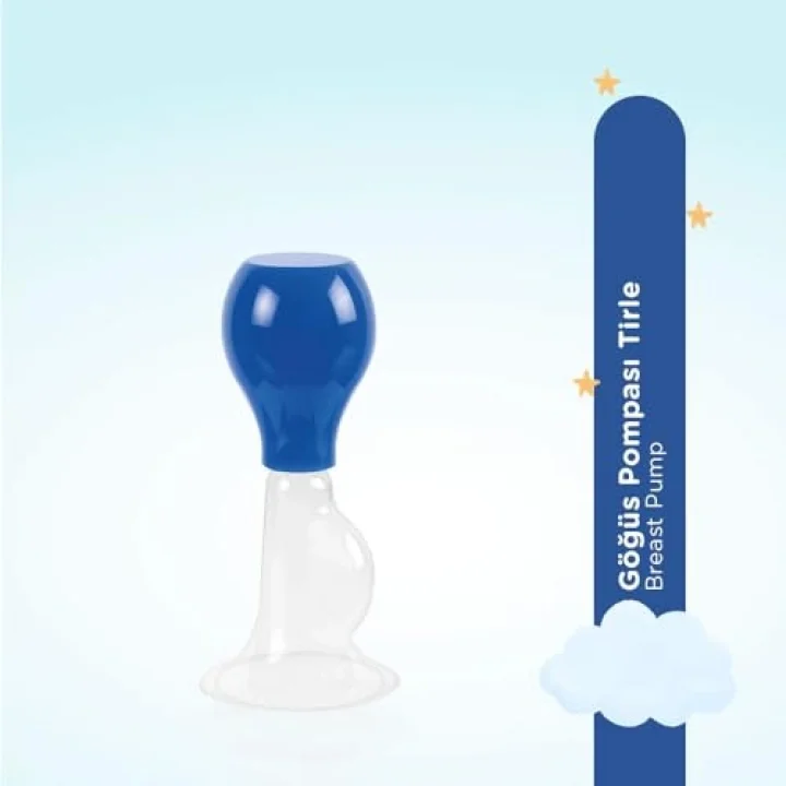 Silikon Göğüs Pompası Tirle - MAVİ