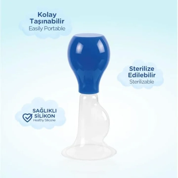 Silikon Göğüs Pompası Tirle - MAVİ
