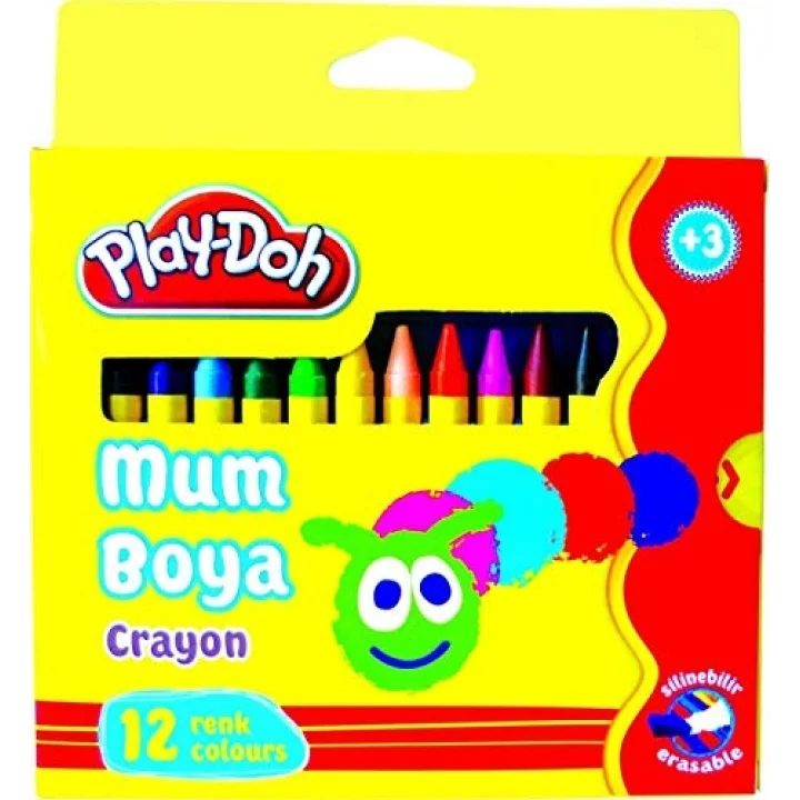 SİLİN.CRAYON (MUM) BOYA 12 RENK (KARTON)