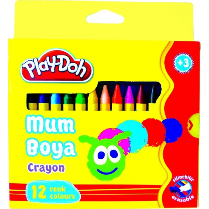 SİLİN.CRAYON (MUM) BOYA 12 RENK (KARTON)