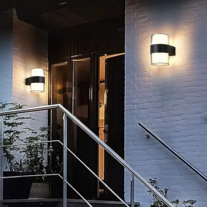 Silindir Led Aplik 12 Watt Gün Işığı 3200k İç Mekan Ve Dış Mekan Cata Bora Led Aplik Ip54