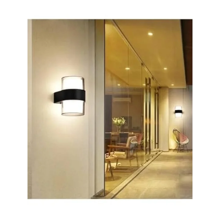 Silindir Led Aplik 12 Watt Gün Işığı 3200k İç Mekan Ve Dış Mekan Cata Bora Led Aplik Ip54