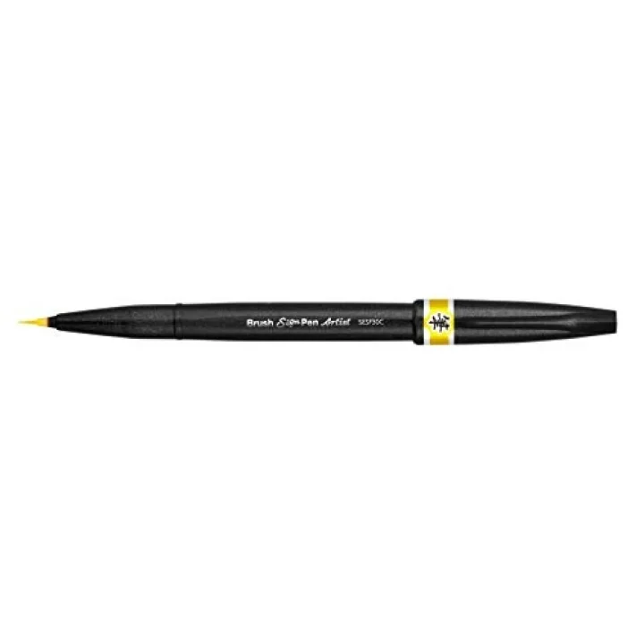 Sing Pen Brush İnce Uçlu Fırça Kalem SARI