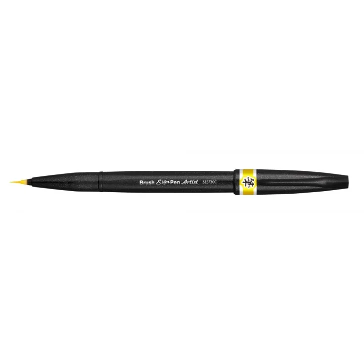 Sing Pen Brush İnce Uçlu Fırça Kalem SARI