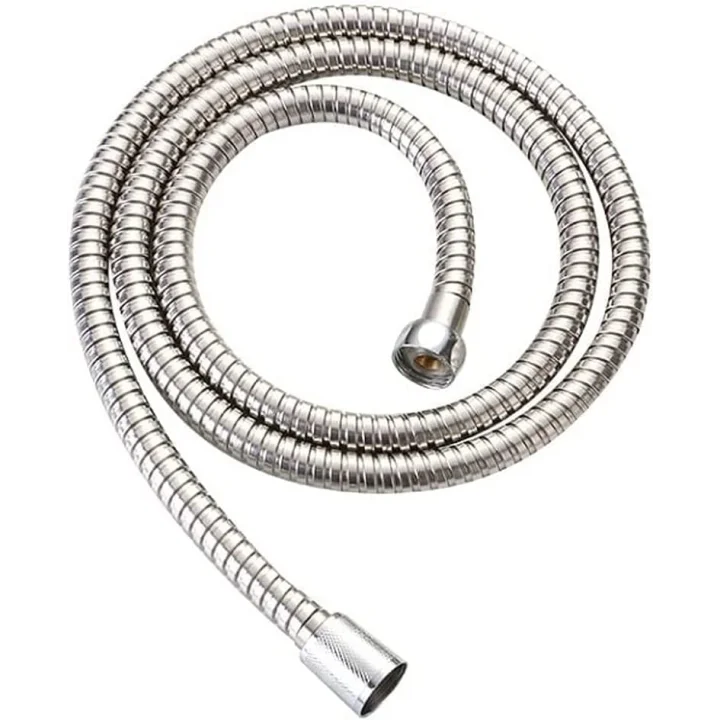 Single El Duşu Başlığı - 150 cm Örgülü Duş Spirali Hortumu (2li Set)