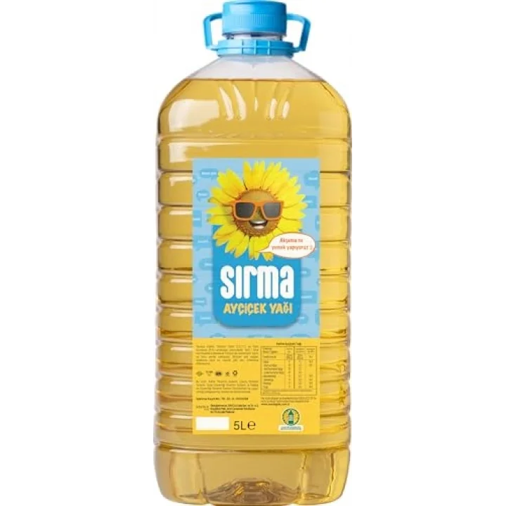 Sırma Ayçiçek Yağı 5 lt Dar Ağız Pet