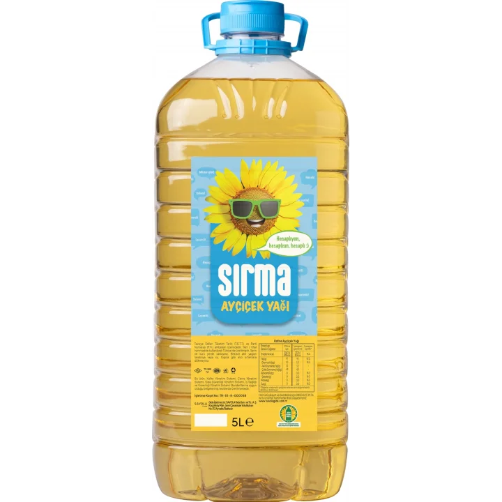 Sırma Ayçiçek Yağı 5 lt Dar Ağız Pet