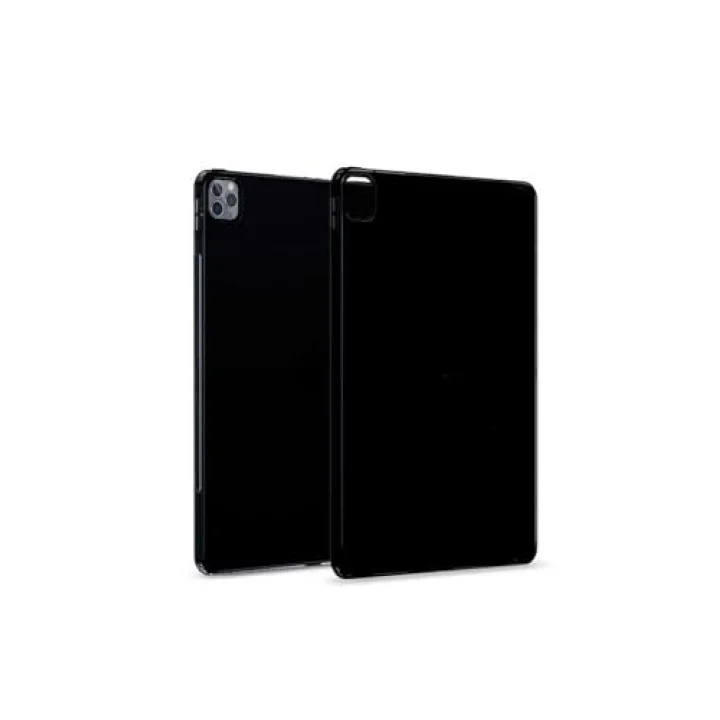 Siyah 2020 (4.Nesil) - Tablet Süper Silikon Kapak-Siyah iPad Pro 12.9 Pro ile uyumlu