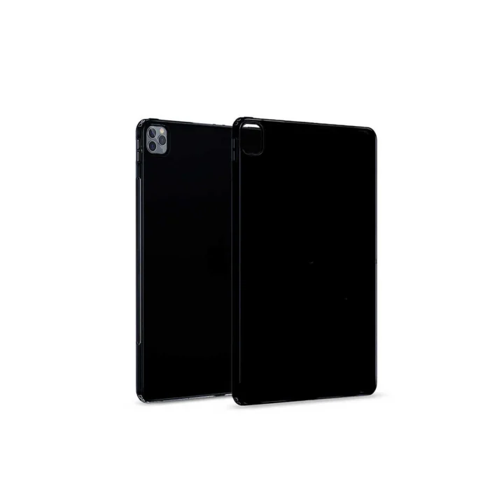 Siyah 2020 (4.Nesil) - Tablet Süper Silikon Kapak-Siyah iPad Pro 12.9 Pro ile uyumlu