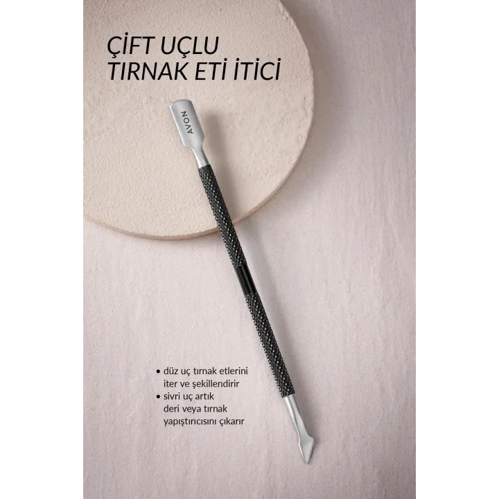 Siyah Çift Uçlu Tırnak Eti İtici