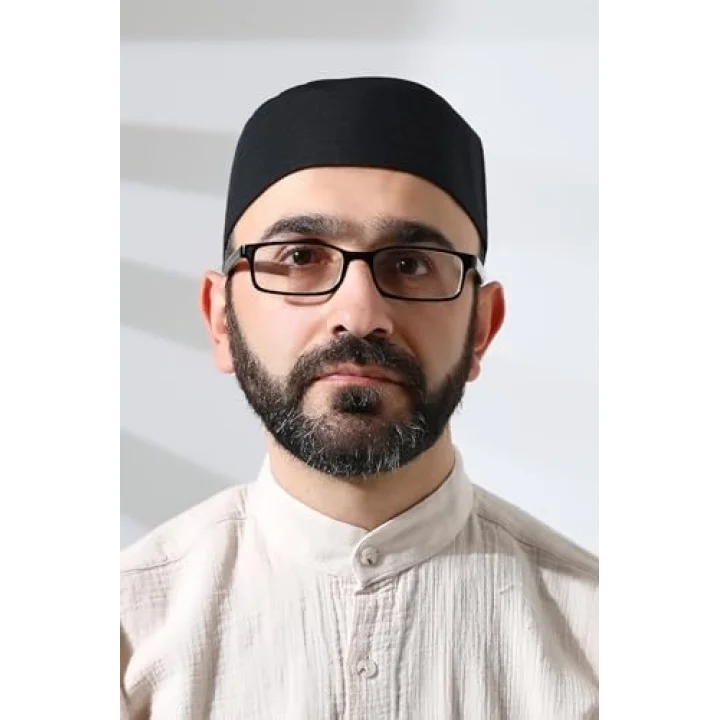 Siyah Fileli Kumaş Kalıp Namaz Takkesi Siyah 58