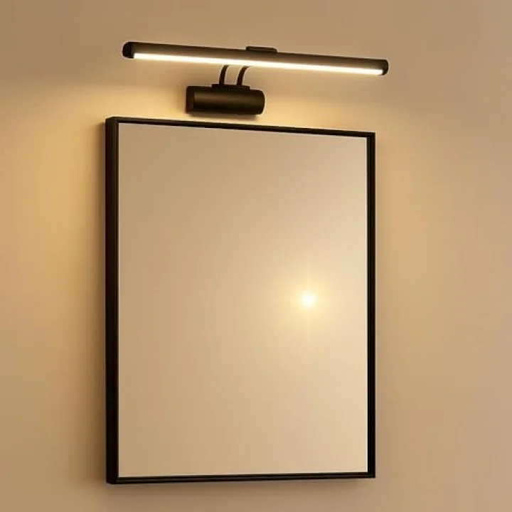 Siyah Kasa LED Flüt Resim Aplik | 6W | 3200K Gün Işığı | 35cm | Duvar Tipi Ayna/Tablo Üstü Dekoratif Işık | IP20 İç Mekan Kullanım