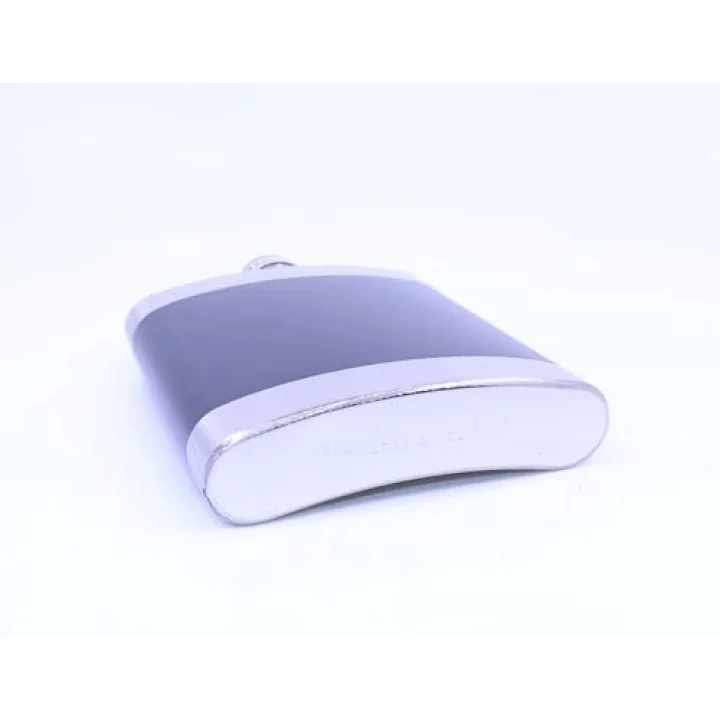 Siyah - Krom Cep Matarası-Flask 7 OZ