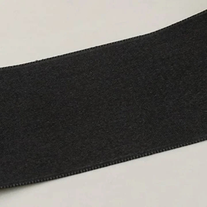 Siyah Saten Kurdela 6 Cm X 10 Metre