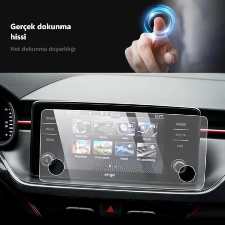 Skoda Scala 8 İnç İle Uyumlu Mat Ekran Koruyucu Multimedya Bolero