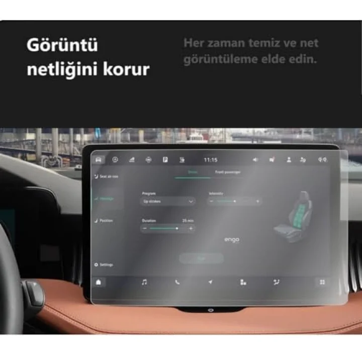 Skoda Superb 10 İnç İle Uyumlu Multimedya Navigasyon Mat Ekran Koruyucu Şeffaf