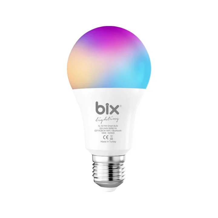 SL-02 Aura Çok Renkli 11W RGB WiFi-Bluetooth Uzaktan Kontrollü Akıllı Ampul