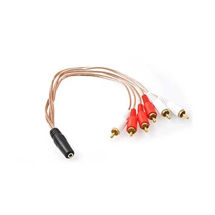 Sl-Dcr36 Sl-Dcr36 Dc3.5/F To Rca/M*6 Kablosu, Siyah