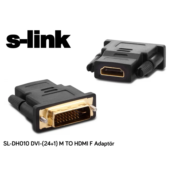 SL-DH010 DVI 24+1 Erkek - HDMI Dişi Çevirici Adaptör