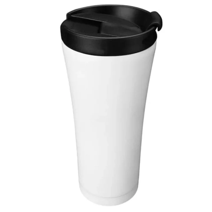 SL-TM1971A Mat Beyaz 500ML Iç 304 Dış 201 Paslanmaz Çelik Termos Kupa
