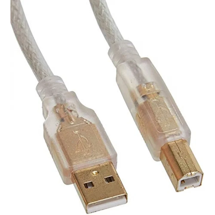 SL-U2015 Usb2.0 1.5m Şeffaf Yazıcı Kablosu, Şeffaf