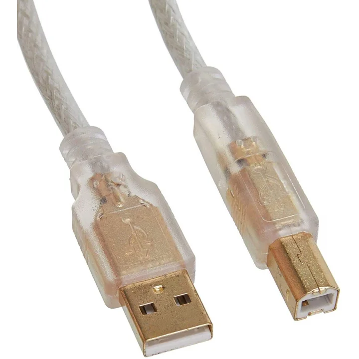 SL-U2015 Usb2.0 1.5m Şeffaf Yazıcı Kablosu, Şeffaf