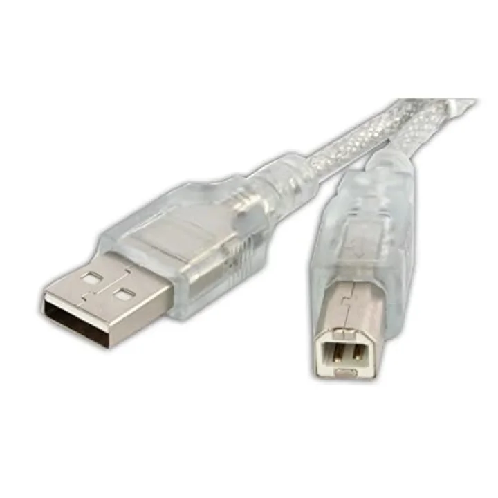 SL-U2015 Usb2.0 1.5m Şeffaf Yazıcı Kablosu, Şeffaf
