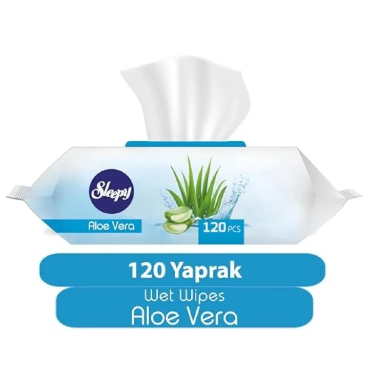 Sleepy Aloe Vera Islak Havlu 120 Yaprak